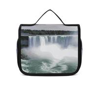 VFKLT Trousse de toilette à suspendre Niagara Falls - Trousse de maquillage de voyage étanche pour homme et femme - Blanc - 22,6 x 7,1 x 18,5 cm, blanc, 8.9 x 2.8 x 7.3 inch, Trousse de toilette