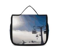 VFKLT Trousse de toilette à suspendre - Remontée mécanique au soleil - Trousse de maquillage de voyage étanche pour homme et femme - Blanc - 22,6 x 7,1 x 18,5 cm, blanc, 8.9 x 2.8 x 7.3 inch, Trousse