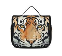 VFKLT Trousse de toilette à suspendre Year of the Tiger Face - Trousse de maquillage de voyage étanche pour homme et femme - Blanc - 22,6 x 7,1 x 18,5 cm, blanc, 8.9 x 2.8 x 7.3 inch, Trousse de