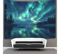 VFKLZCNYR Aurores boréales 3D Effet Tapisserie DécoSourision Murale Tapisserie Murales DécoSourision Murale En Tissu Pour La Chambre À Coucher Le Salon Le Dortoir Tenture Murale 150cmx200cm
