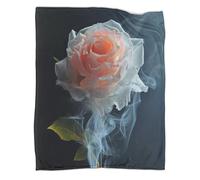 VFKLZCNYR Burning Roses Couverture Polaire Adulte, Moelleuse Canape Polaire en Microfibre pour Canapé Et Lit, Plaid Couverture Lit 2 Personnes en Flanelle Douce Et Chaude 60x80inch(150x200cm)
