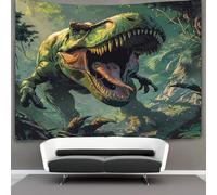 VFKLZCNYR Dinosaures 3D Effet Tapisserie DécoSourision Murale Tapisserie Murales Tapisserie Murale Tissu Pour Chambre Salon Collège Dortoir Tapisseries 180cmx230cm