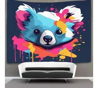 VFKLZCNYR Koala 3D Effet Tapisserie Art Mural Tapisserie Murales Tapisserie Murale Tissu Pour Chambre Salon Serviette De Plage Tenture Murale 70cmx100cm