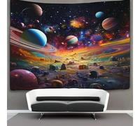 VFKLZCNYR La planète 3D Effet Tapisserie DécoSourision Murale Tapisserie Murales DécoSourision Murale En Tissu Pour Chambre Salon Collège Dortoir Tenture Murale 180cmx230cm