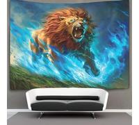 VFKLZCNYR Le lion 3D Effet Tapisserie DécoSourision Murale Tapisserie Murales DécoSourision Murale En Tissu Pour La Chambre À Coucher Le Salon Le Dortoir Tenture Murale 180cmx230cm