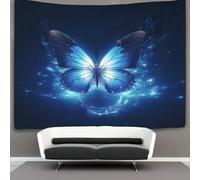 VFKLZCNYR Papillons 3D Effet Tapisserie Art Mural Tapisserie Murales Tapisserie Murale Tissu Pour Chambre Salon Collège Dortoir Tapisseries 180cmx230cm