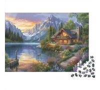 VFKLZCNYR Puzzle Montagne 1000 Pièces, 1000pcs (75x50cm), Intermédiaire, Unisex, 14 ans et plus