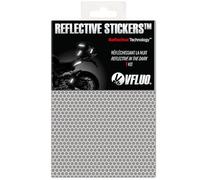 VFLUO 3M Reflective Colors, Feuille rétro réfléchissant à découper pour Casque Moto, Scooter, vélo, Multi-Usage, Solas Grade, 15 x 20 cm, Gris