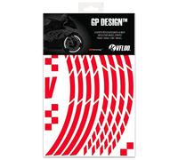 VFLUO - Kit Bandes Stickers Jantes Moto GP Rétro Réfléchissantes, Autocollants pour 1 Roue, 3M Technology™ - Haute visibilité latérale - Discret et Design - Pose facilitée