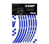 VFLUO - Kit Bandes Stickers Jantes Moto GP Rétro Réfléchissantes, Autocollants pour 1 Roue, 3M Technology™ - Haute visibilité latérale - Discret et Design - Pose facilitée