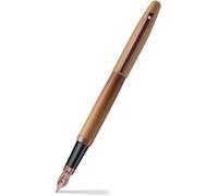 Vfm 9428 Coffee Edition Stylo Plume Marron Mat Avec Bordures Pvd Marron Royal Taille M