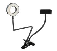 VFM Anneau lumineux LED pour médias sociaux avec support de téléphone 9 cm