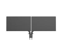 Support Bureau Double Écran Plat Vision VFM-DAD/4 Noir - 2x 27" Max, 7kg, VESA 75/100mm, Montage Boulon Traversant, Aluminium/Acier