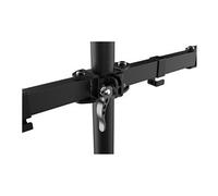 VFM-DPD Monitor Desk Post - Kit de montage - pour 2 écrans LCD - acier - noir - Taille d'écran : 13"-27" - montrable sur bureau