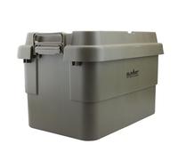 VFM e-Store - Boîte de rangement 50 L avec poignées de transport - Boîte de rangement au sec - Couvercle sûr - Pour l'extérieur, le camping, la randonnée, les vacances, les festivals, les voyages -