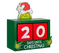 VFM e-Store - Décoration de Noël Grinch - Cadeau festif Dr Seuss - Thème de Noël - 16 cm x 14 cm - Vert x 1