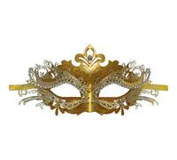 Vfm801 Lot de 1 strass brillants en métal taillé pour bal masqué (J, 10 x 23 cm)