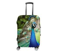 VFMKT Belle housse de bagage de voyage motif paon élastique lavable housse de valise housse anti-poussière anti-rayures protection pour valise de 48,3 à 81,3 cm, Style :, XL