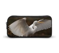 VFMKT Egret Spreads Its Wings Trousse à crayons mignonne grande capacité Trousse à crayons Trousse de maquillage pour homme et femme, Style :, 22*12*5cm