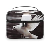 VFMKT Flying Dove Trousse de maquillage portable de voyage avec fermeture éclair pour femme Motif colombe volante 25 x 18 x 15 cm, Colombe volante., 25x18x15cm