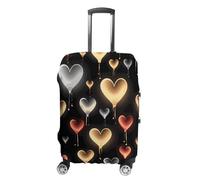 VFMKT Glowing Love Housse de protection élastique lavable anti-poussière anti-rayures pour bagages de 48,3 à 81,3 cm, Style :, M