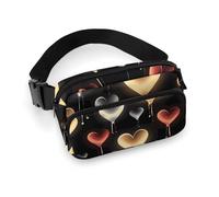 VFMKT Glowing Love Sac banane réglable pour homme et femme pour voyage, sport, randonnée, 20 x 13 cm, style 20 x 13 cm, Style :, 20x13cm