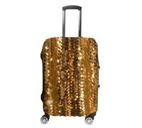 VFMKT Housse de bagage de voyage à paillettes dorées - Élastique - Lavable - Anti-poussière - Anti-rayures - Convient aux bagages de 48 à 81 cm, Style :, L