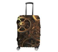 VFMKT Housse de bagage de voyage avec engrenages Steampunk - Élastique - Lavable - Anti-poussière - Anti-rayures - Convient aux bagages de 48 à 81 cm, Style :, L