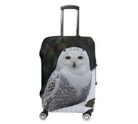 VFMKT Housse de bagage de voyage en forme de hibou des neiges, élastique, lavable, anti-poussière, anti-rayures, convient aux bagages de 48,3 à 81,3 cm, Style :, XL