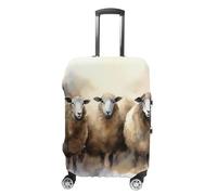 VFMKT Housse de bagage de voyage en forme de mouton - Élastique - Lavable - Anti-poussière - Anti-rayures - Convient aux bagages de 48 à 81 cm, Style :, L