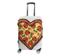 VFMKT Housse de bagage de voyage I Love Pizza Heart - Élastique - Lavable - Anti-poussière - Anti-rayures - Convient aux bagages de 48 à 81 cm, Style :, XL