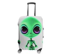 VFMKT Housse de bagage de voyage motif Alien vert élastique lavable anti-poussière anti-rayures pour valises de 48 à 81 cm, Style :, S