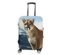 VFMKT Panther Mountain Lion Housse de bagage de voyage élastique lavable anti-poussière anti-rayures Convient aux bagages de 48,3 à 81,3 cm, Style :, S