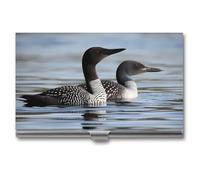 VFMKT Porte-cartes de visite fin en métal - Porte-cartes de visite - Portefeuille pour homme et femme - Style voyage - Taille unique, Style :, Taille unique