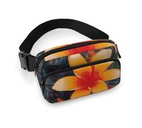VFMKT Sac banane Hawaï à fleurs tropicales pour homme et femme - Sac banane réglable pour voyage, sport, randonnée - 20 x 13 cm - Style - 20 x 13 cm, Style :, 20x13cm