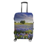 VFMKT Texas Bluebonnets Housse de protection élastique lavable anti-poussière anti-rayures pour bagages de 48,3 à 81,3 cm, Style :, L