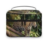VFMKT Tiger Trousse de maquillage portable de voyage avec fermeture éclair pour femme Tigre 25 x 18 x 15 cm, tigre, 25x18x15cm