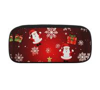 VFMKT Trousse à crayons en cuir imperméable et mignonne - Trousse de voyage pour maquillage - Pour homme et femme - Joyeux Noël, Style :, Taille unique