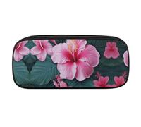 VFMKT Trousse à crayons en cuir imperméable - Jolie trousse de voyage pour maquillage - Pour homme et femme - Motif floral hawaïen, Style :, Taille unique
