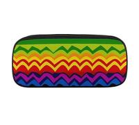 VFMKT Trousse à crayons en cuir imperméable - Jolie trousse de voyage pour maquillage - Pour homme et femme - Motif arc-en-ciel Gay Pride, Style :, Taille unique