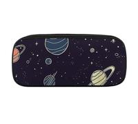 VFMKT Trousse à crayons en cuir imperméable - Jolie trousse de voyage pour maquillage - Pour homme et femme - Motif étoile spatiale, Style :, Taille unique