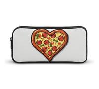 VFMKT Trousse à crayons « I Love Pizza Heart » - Grande capacité - Pour homme et femme, Style :, 22*12*5cm