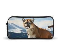 VFMKT Trousse à crayons Panther Mountain Lion - Grande capacité - Pour homme et femme, Style :, 22*12*5cm