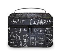 VFMKT Trousse de maquillage de voyage portable avec fermeture éclair pour femme - Formule mathématique - 25 x 18 x 15 cm, Formule mathématique., 25x18x15cm