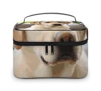 VFMKT Trousse de maquillage portable avec fermeture éclair pour femme - Motif chien labrador mignon - 25 x 18 x 15 cm, Adorable chien labrador., 25x18x15cm