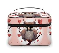 VFMKT Trousse de maquillage portable de voyage avec fermeture éclair pour femme - 25 x 18 x 15 cm, Amoureux des chou, 25x18x15cm