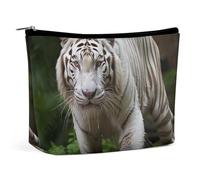 VFMKT Trousse de maquillage pour femme - Étanche - Motif tigre du Bengale - Avec fermeture éclair - Trousse de toilette de voyage pour femme - Style - Taille unique, Style :, Taille unique