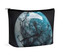 VFMKT Trousse de maquillage pour femme - Étanche - Surface en marbre blanc - Avec fermeture éclair - Trousse de toilette de voyage pour femme, Style :, One size