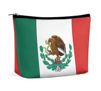 VFMKT Trousse de maquillage pour femme pour sac à main - Étanche - Drapeau du Mexique - Trousse de maquillage avec fermeture éclair - Trousse de toilette de voyage pour femme - Style - Taille unique,