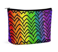 VFMKT Trousse de maquillage pour femme pour sac à main - Étanche - Motif arc-en-ciel - Avec fermeture éclair - Trousse de toilette de voyage pour femme - Style - Taille unique, Style :, Taille unique